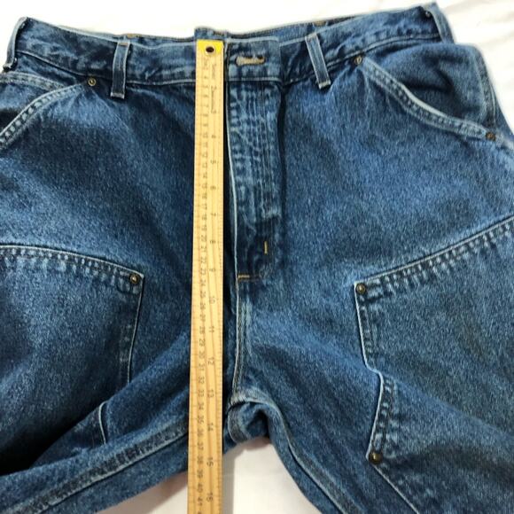 Carhartt mens 38x32 double knee dungaree fit carpenter jeans B73 DST vintage - Picture 7 of 11